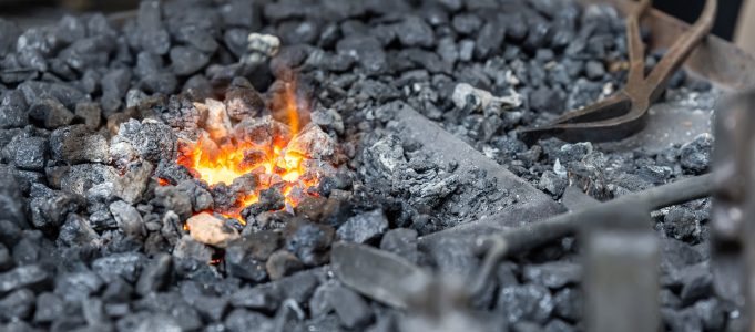 Blacksmith coal fire